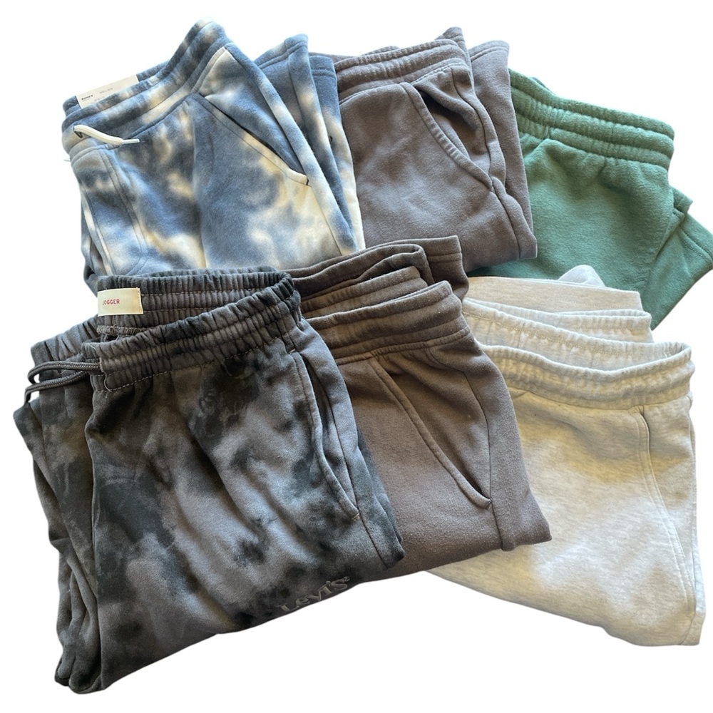 Lot / set of 6 comfy bottoms. Boys L and XL.
